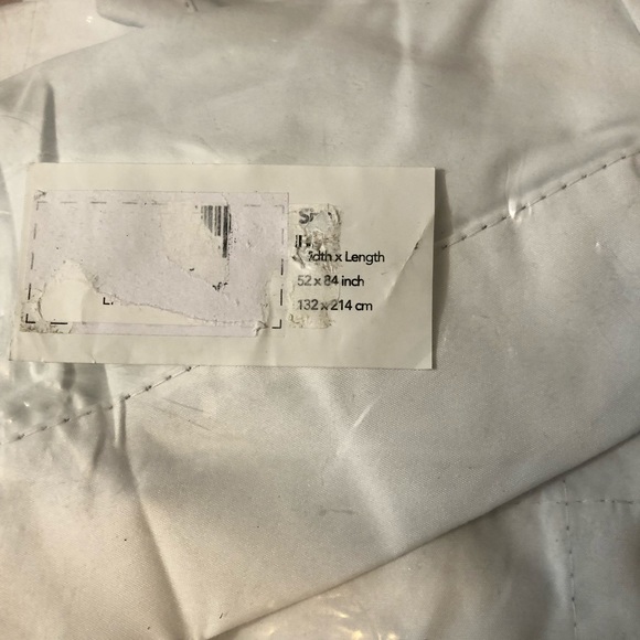 52x84 inch curtains. 2 white thick panels - Picture 4 of 4